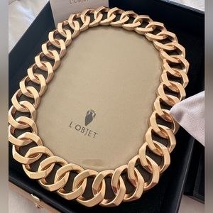 L'Objet, Gold Cuban Link Frame, 4" x 6"